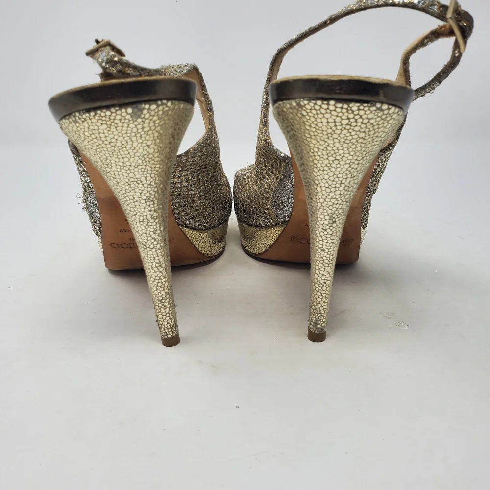 Jimmy Choo Champagne Pumps - Picture 6 of 7